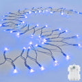 String Lights Outdoor Waterproof 9.8ft 30 LED, Blue Fairy Lights Battery Operated with Timer Clear Wire for Indoor & Outdoor Christmas Halloween Decorations Garland Party Garden