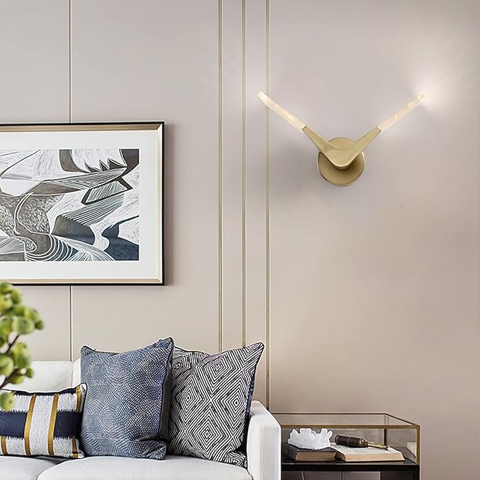 Plug in Modern Minimalist Creative Living Room TV Background Wall Lamp Personality Fashion Wall Lamp (Size : Left Style)