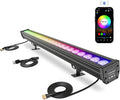 Smart Linkable LED Wall Washer Light, 168W RGB+CW Color Changing Smart Bar Lights with Group and Individual Control, Timing Functions, Perfect for Outdoor & Indoor Lighting Projects, ETL Listed