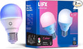 LIFX Color Smart Light Bulbs E26 (2-Pack), Matter Compatible RGB + Tunable White (800 Lumens), WiFi Dimmable Color Changing (2.4GHz), Compatible with Apple HomeKit, Alexa & Google