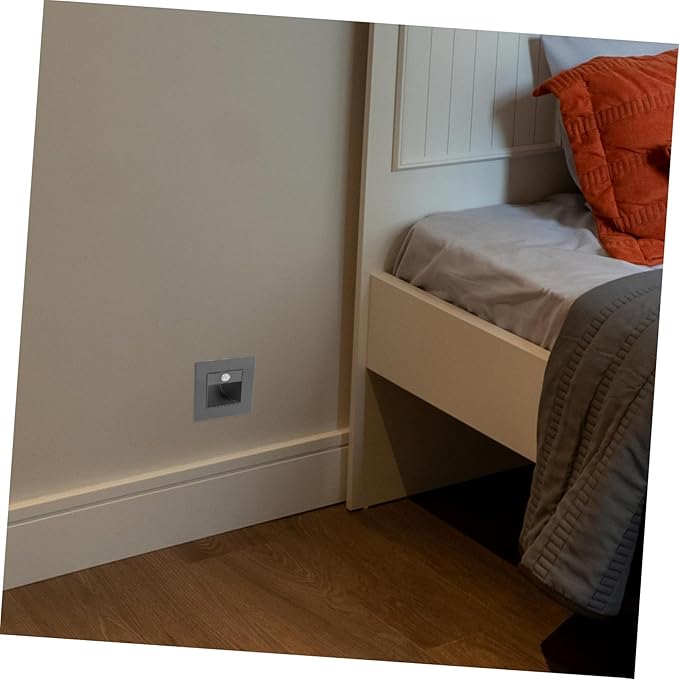 BESTOYARD LED Motion Sensor Step Light Recessed Indoor Lights for Stairs Aisles and Hallways Soft Warm Lighting for Bathrooms and Bedrooms Easy Installation