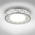 ASD 12 Inch LED Flush Mount Ceiling Light Fixture for Bedroom, 20W 1130LM 5CCT 2700K-5000K, Triac Dimmable Lights, Dining, Living Room, Kitchen Lamps, Modern Home Lighting Fixtures, Nickel, ETL