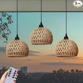 Battery Operated Hanging Outdoor Chandelier, Battery Power Pendant Light, Gazebo Lights Outdoor Waterproof, for Gazebo, Pergola, Porch, Patio, Indoor Outdoor Decor Lighting (3)