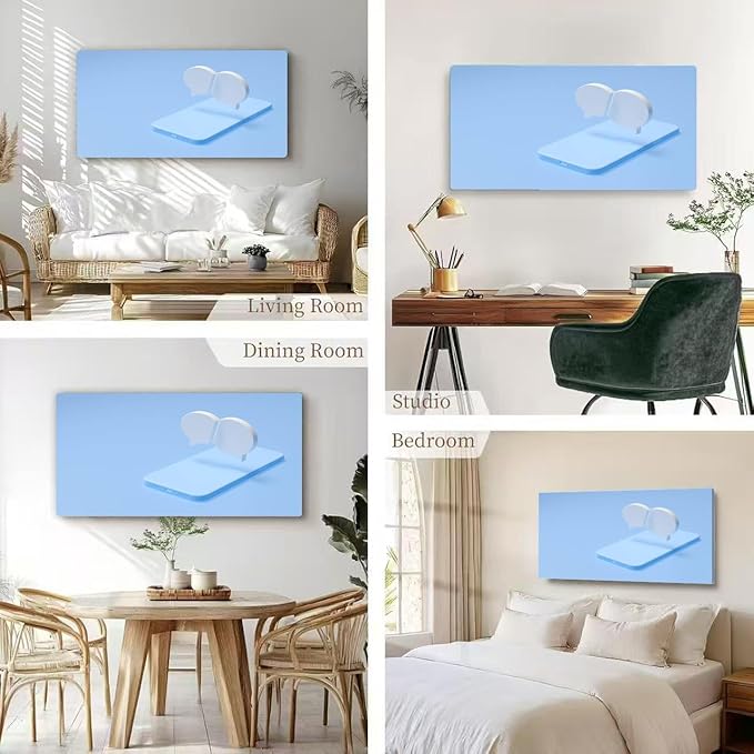 Wibinuki Wall Art Wall Decor Wall Paintings Chbot artificial intelligence mobile ch texting messaging for Living Room Bedroom Bathroom Home Decor Can Be Hung Directly 20"x 40"