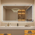 LED Bathroom Vanity Mirror with Light, 30"x55" Led Bathroom Vanity Mirror with Light for Wall, Anti-Fog, Dimmable 3 Colors, Memory Function, Backlit and Front Lit, Plug-in/Hardwired