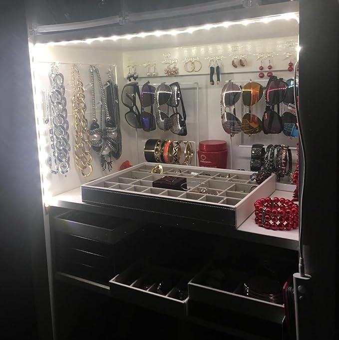9.8ft Under Cabinet Lighting Motion Led Strip Closet Lights Battery Powered Basement Trunk Counter Bed Stair Light for Bedroom Kitchen Indoor Nature White 4000K
