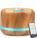 Essential Oil Diffuser, 500ml Aromatherapy Diffuser With Remote Control, DAROMA Ultrasonic Aroma Diffuser Nebulizing Cool Mist Humidifier, 7 Color Mood Lights & Waterless Auto-Off for Home Office Gift