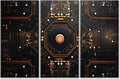 Circuit Board High-Tech Technology Canvas Wall Art Chip Posters & Prints Artwork Circuit Board Pictures Home Decor Canvas Picture for Living Room Bedroom Home Office Decor (42" Wx28 H)