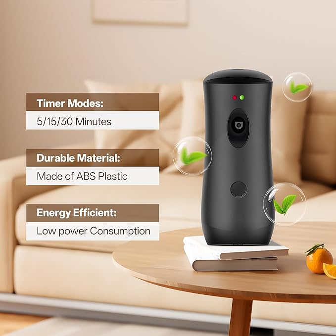 6 PACK Automatic Air Freshener Spray Dispenser Free Standing Wall Mounted for Homes, Bedrooms, Bathrooms, Offices, Hotels