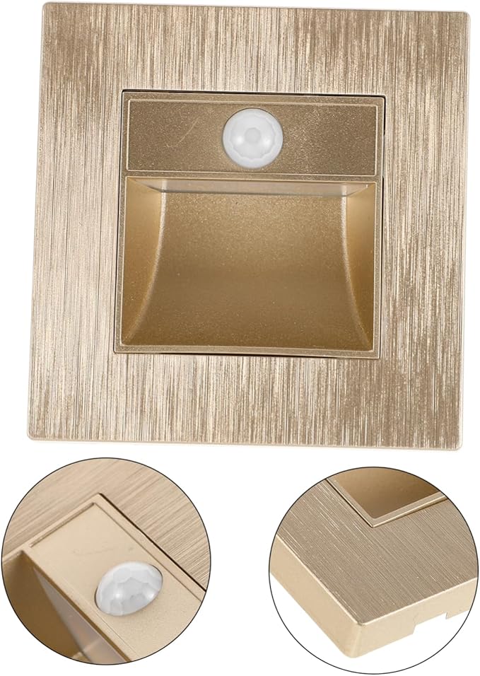 Healifty Led Step Lights Motion Sensor Indoor Outdoor Stairway Lighting Soft Warm for Home Stairs