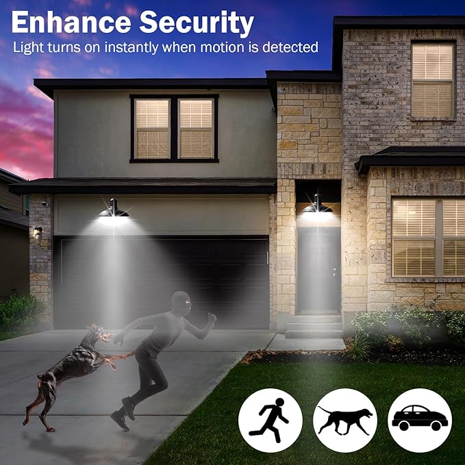 Sengled Motion Sensor Light Bulbs, A19 LED Dusk to Dawn Bulbs 5000K Daylight, Motion Activated Indoor Outdoor Light Bulbs 8.8W (60W Equivalent) 800 Lumens for Porch, Garage, Hallway, 4 Pack