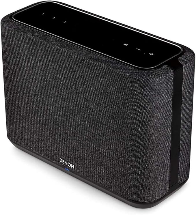 Denon Home 250 Home Stereo Wireless Speaker (Black), Bluetooth Wireless, 0.75" Tweeters, 4" Bass Drivers, 5.25" Passive Radiator, HEOS Built-in, AirPlay 2, Multi-Room Streaming, Simple Setup