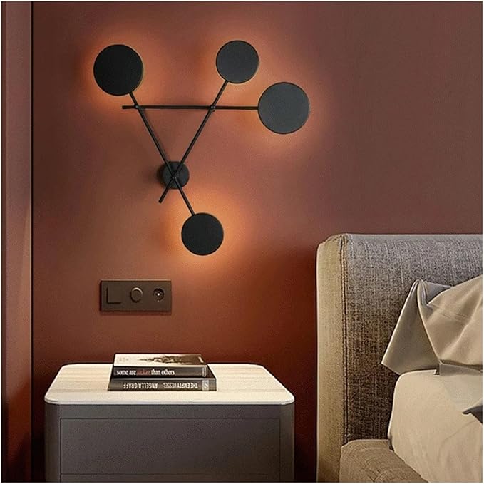 LED Wall Lamp Living Room Decoration Minimal Lamp Interior Wall Light Fixture Bedroom Wall Decoration Indoor Lighting for Home,Natural Style