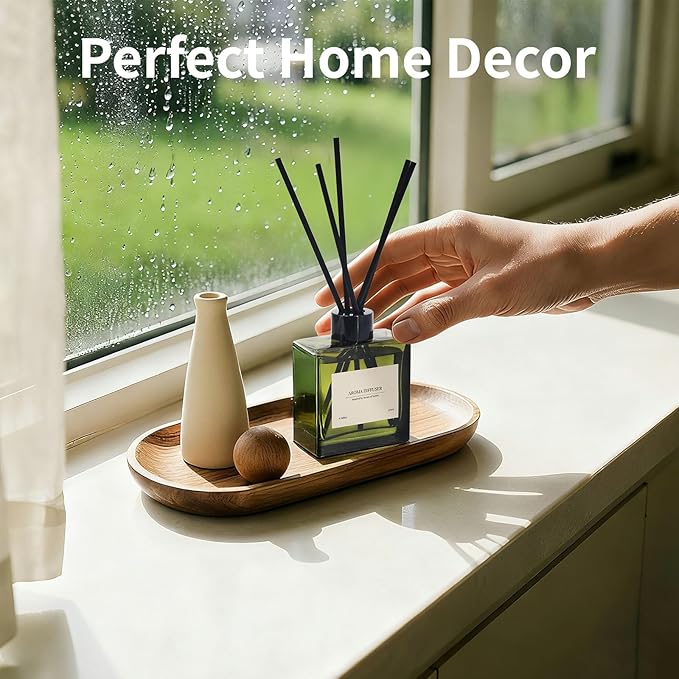 Reed Diffuser, 4 oz Citrus Grove Scent Diffuser with 10 Sticks, 90 Days Long Lasting Reed diffusers for Home, Elegant Fragrance for Bathroom Bedroom Office Decor, Air Fresh