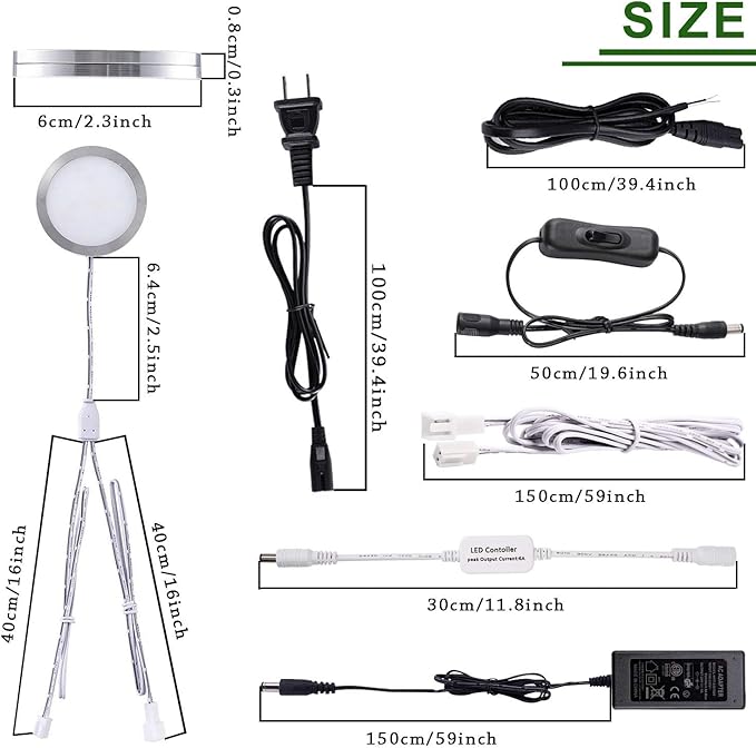 AIBOO Linkable Under Cabinet LED Lighting 12V Dimmable Puck Lights with Wireless RF Remote Control, Hardwired & Wall Plug in for Furniture Cupboard Lighting(10 Lights, Warm White)