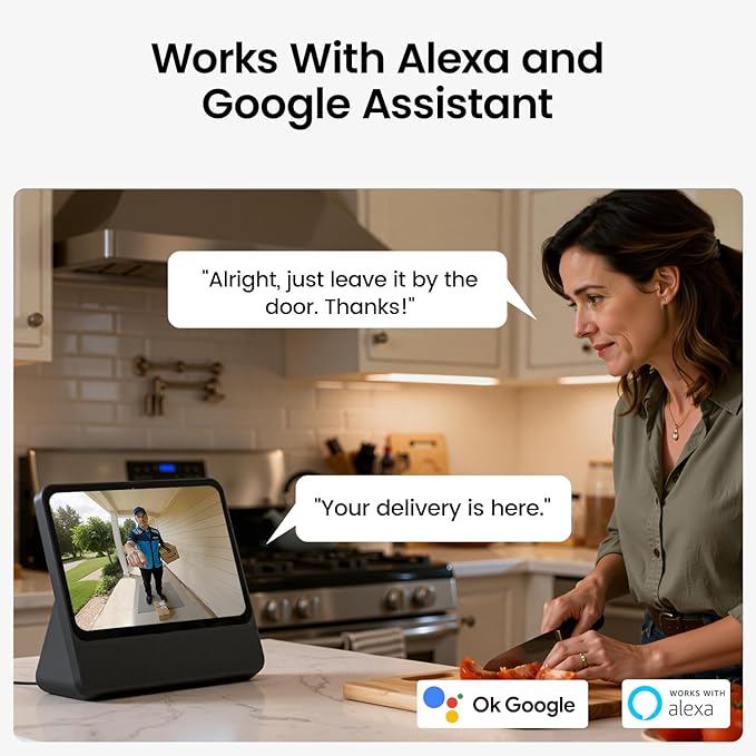 aosu Doorbell Camera Wireless- Head-to-Toe View, 2.4GHz WiFi Video Doorbell with Chime, Support Local Storage,Smart Human Detection, Works with Alexa &Google Assistant