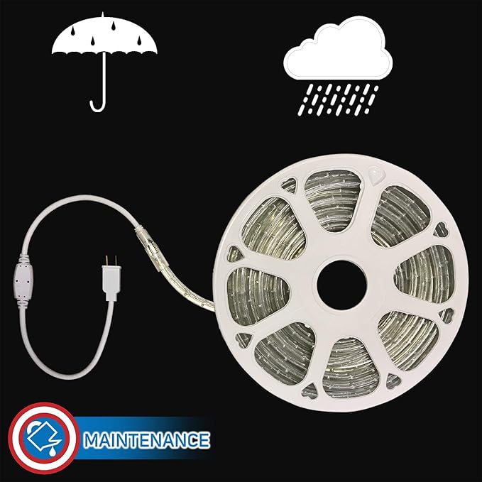 Russell Decor 200ft/60m Led Rope Lights Lamps Kit Indoor Outdoor Decorative Lighting for Saint Patrick's Day Party Wedding Backyard Patio Deck Bright Flexible String Tube Lights Waterproof- Green