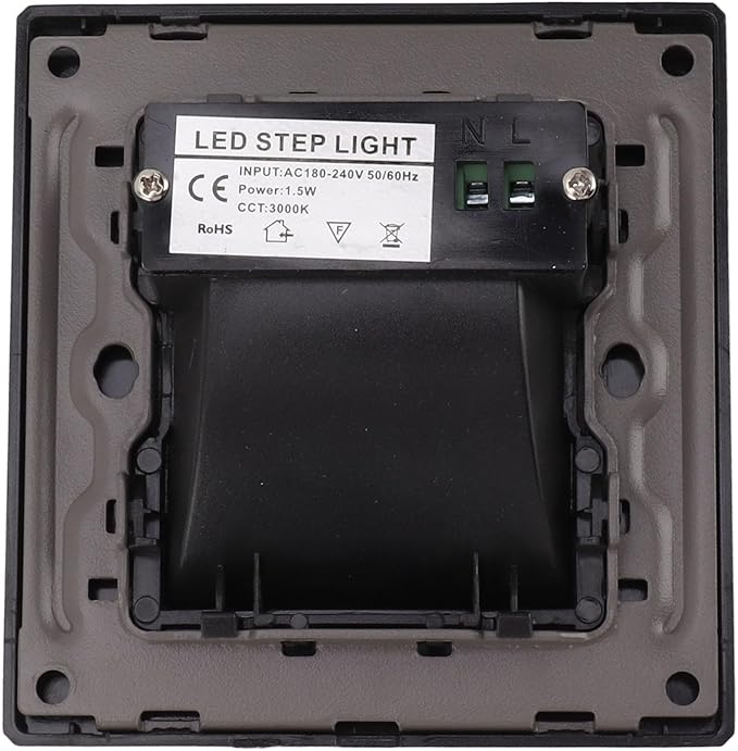 SIXRUN 1.5W Step Lights Motion Sensor LED Recessed Stair Light, Dusk to Dawn Sensor, Premium PC Panel, for Indoor Bedroom, Corridor