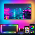 LED Lights for TV Backlight, 16.4ft RGB LED Light for 45-75 Inch TVs, Music Sync Bluetooth APP/RF Remote Control Strip Lights USB Powered for Bedroom/Gaming