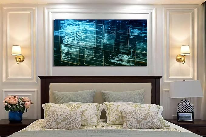 Wibinuki Wall Art Wall Decor Wall Paintings software development for Living Room Bedroom Bathroom Home Decor Can Be Hung Directly 20"x 40"