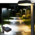 Bobcat Solar Pathway Lights Super Bright 300 lumens with 2-in-1 Warm White and Daylight Modes, Black LED Solar Lights Outdoor Waterproof for Path, Sidewalk, Driveway or Walk Way Light (6 Pack)