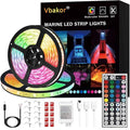 Boat Led Strip Lights, 60FT Marine Pontoon Boat Lights, Waterproof Boats Deck Light, Multi-Color Boats Interior Deck Cabin Light for Pontoon Jon Bass Yacht, Night Fishing Lighting