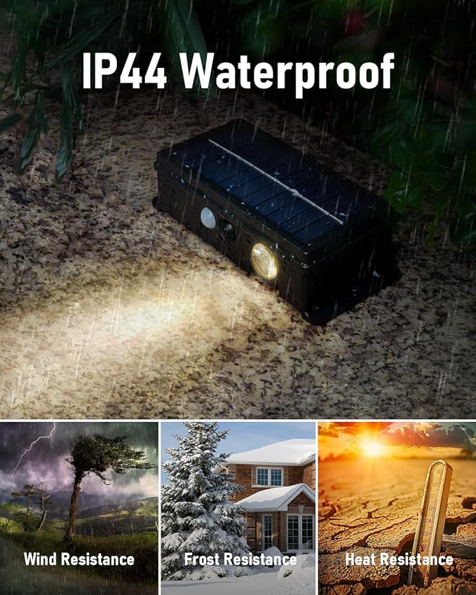 Solar Step Lights Outdoor Waterproof Motion Sensor Solar Stair Lights 5 Modes for Stair, Step, Outside, Deck, Walkway, Pathway Warm White 4 Pack