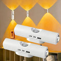 2026 New Rechargeable Smart LED Motion Sensor Ambient Light, RGB Gradient Ambient Light, Punch Free Magnetic Color Chang Motion Sensor Lights Stairs for Wardrobe, Cabinet (3 Colors*2)