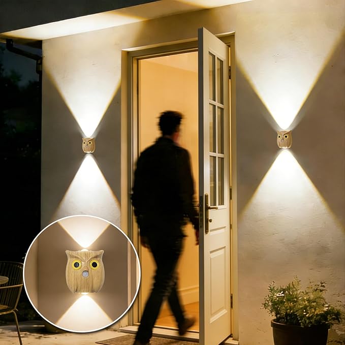 Motion Sensor Wall Light: 1200mAh Rechargeable Wall Sconce 2pcs Magnetic Stair Lights Indoor Wireless Wall Sconces Night Light for Bedroom Hallway Stairs Home Decor (Wood Grain)