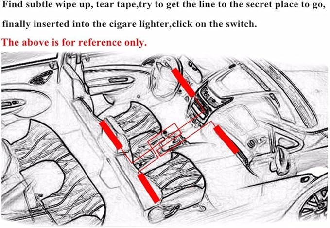 Car LED Strip Light,Uniwit 4 Pieces DC 12V 72 LED Multicolor Car Interior Music Light LED Underdash Lighting Kit with Sound Active Function and Wireless Remote Control Including Car Charger