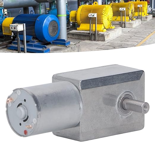 12V Gear Motor All Metal Heavy Duty Double Shaft High Torque Low Noise Reduction Motor for Automatic Window Openers Smart Home Devices Small Winches 4632-370 Model (30RPM)