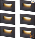 CLOUDY BAY 12V Low Voltage 3 Color Indoor and Outdoor LED Step Light,3000K/4000K/5000K Deck Lights,Stair Light,Oil Rubbed Bronze,Wet Location(Low Voltage Transformer is Required)