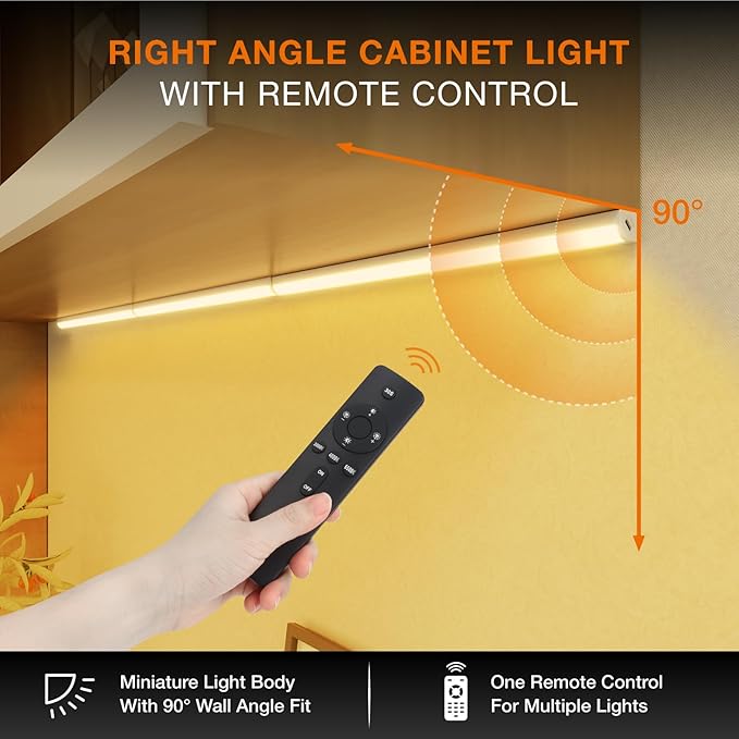 Under Cabinet Lights Remote Control, Magnetic Dimmable Closet Lights,USB Rechargeable Wireless LED Shop Light,Ceiling and Under Counter Lights for Kitchen,Wardrobe,Shelf(30CM,White)