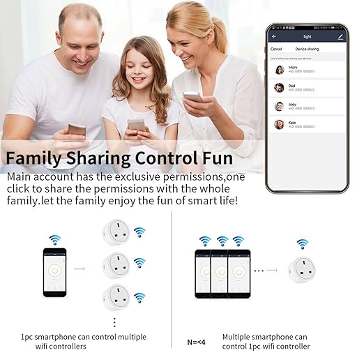 WiFi Smart Plug | Compatible with Alexa & Google Home | WiFi Outlet for Remote Control & Timer and Schedule Function | No Hub Required | Safety Certified (2Pack)
