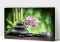 GUTTATY Zen Wall Art Decor, Modern Bathroom Zen Decor Wall Art, Canvas Wall Art for SPA Zen Room Decor, Green Bamboo and Pebble Relaxing Art Prints for Office & SPA Wall Decor 24x36 Inches