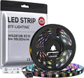 BTF-LIGHTING WS2812B ECO RGB LED Strip,UL Listed,Individually Addressable,16.4FT 30LED/m 150Pixel DC5V 5050SMD,Alloy Wire Flexible 3M Tape for DIY Chasing Color Project IP65(No Adapter or Controller)