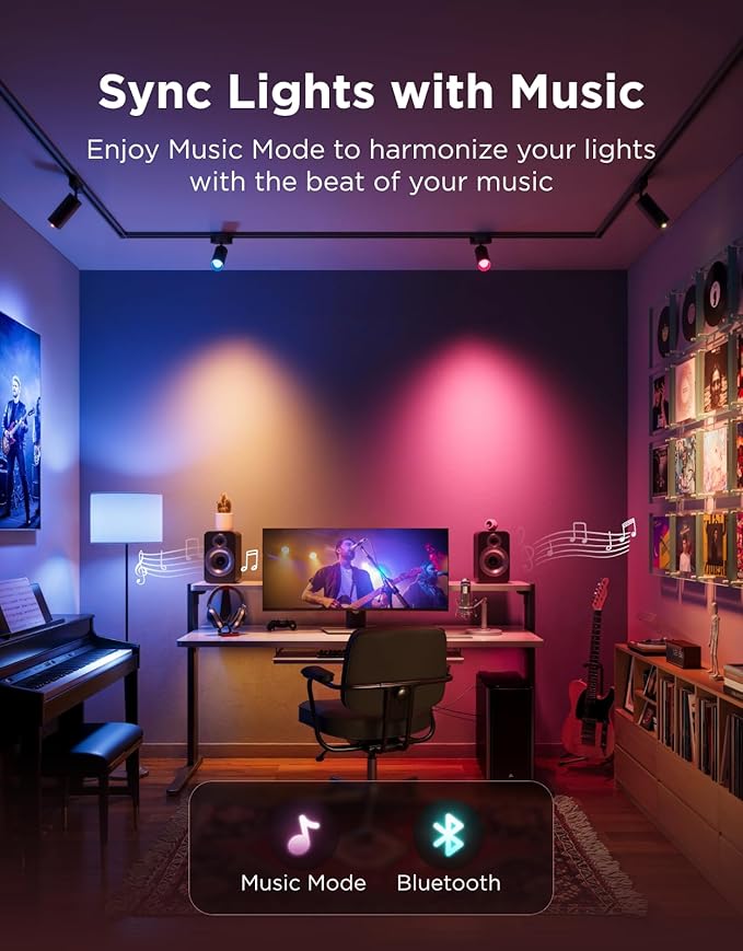 Govee E12 Led Bulb, Smart Light Bulbs Work with Matter, Alexa, Google Assistant, WiFi Candelabra Bulbs 40 Watt Equivalent, RGBWW Color Changing Light Bulb, 2.4GHz Only, 450 LM, 6 Pack