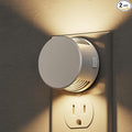 L LOHAS LED Night Lights Plug into Wall,White Night Light Dusk to Dawn Sensor,Brightness Adjustable,3000K Warm White Nightlight for Adults Hallway Bathroom Bedroom