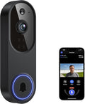 Doorbell Camera M52, Security Camera Outdoor/Indoor, 1080 HD with Night Vision, 4 Infrared Lights, 120° Wide View, Motion Detection Notification, Works with Smartphone, Wireless, Online Support