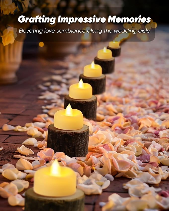 BEICHI Flameless Candles, 12/24/50/100/150 Pack Tea Lights Battery Operated, No Flickering Votive Candles LED Tea Lights for Halloween Christmas Wedding Home (100 Pack, Ivory Shell)