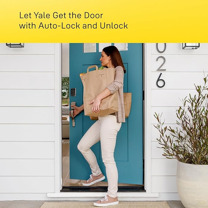Yale Assure Lock 2 Deadbolt, Lifetime Brass Key-Free Smart Lock with Bluetooth Connected Touchscreen Keypad for Code Entry (No Wi-Fi), YRD420-BLE-P05
