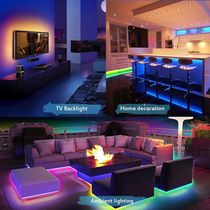 ALITOVE WS2812B LED Strip, 5mm Width Super Narrow RGB Addressable Light Strip 6.6ft 120 LEDs Programmable Dream Color Digital Pixel Rope Light 5V for Home Theater Bedroom Bar Decor