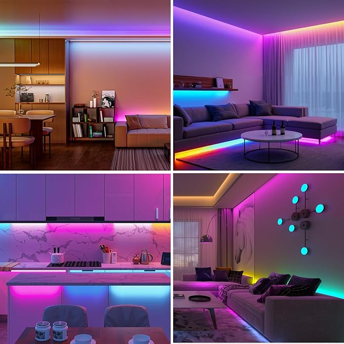 BTF-LIGHTING RGBW RGB+Cool White SK6812 (Similar WS2812B) 4 Colors in 1 LED Strip Individually Addressable 16.4ft 60Pixel/m 300LED Light Dream Color IP67 DC5V Black PCB (No Adapter or Controller)