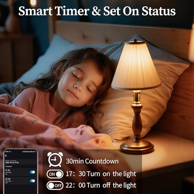 Meliya LED Smart Light Bulbs, Color Changing Dimmable & Timing Smart WiFi and Bluetooth Bulb, Compatible with Alexa and Google Assistant, RGBWW A19, 9W 800 Lumens, Music Sync, Voice Control (4 Pack)