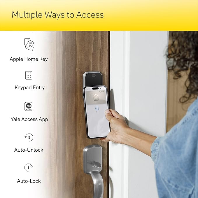 Yale Assure Lock 2 Plus Apple Home Keys Deadbolt (Tap to Open), Oil Rubbed Bronze Key-Free Smart Entry Door Lock with Wi-Fi Connected Touchscreen Keypad for Code Entry, YRD450-N-WF1-0BP