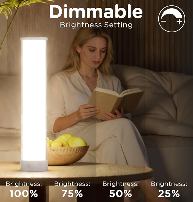 Cordless Table Lamp, RGB 16 Million Colors Rechargeable 1500LM Dimmable APP & Remote Control, Dynamic Sync, Timer & Scene Modes, Portable Ambient LED Light for Outdoor, Gaming Room, White