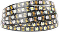 BTF-LIGHTING RGBW RGB+Cool White SK6812 (Similar WS2812B) 4 Colors in 1 LED Strip Individually Addressable 16.4ft 60Pixel/m 300LED Light Dream Color IP30 DC5V Black PCB (No Adapter or Controller)
