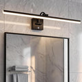 OSYNNIQ Bathroom Vanity Light, 34″ Wall Picture Art Modern Lighting Fixture Over Mirror Dimmable 16W 5000K LED Bar Rotatable Black Waterproof IP44 Wall Sconce for Makeup Shaving