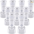 Enhon 9 Pack 4 in 1 LED Emergency Lights for Home Power Failure, Rechargeable Plug in Flashlight Motion Sensor Night Light, Automatic Turn On Power Outage Light for Home Hurricane Supplies (White)