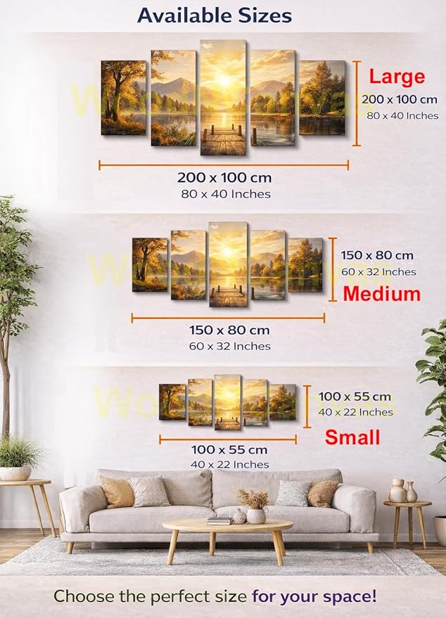 5 Piece Canvas Wall Art Five Panel Abstract Futuristic Technology Pattern Painting Canvas Prints Framed Digital Circuit Design Interior Decor for Living Room Bedroom Home Office Modern Tech Theme Design